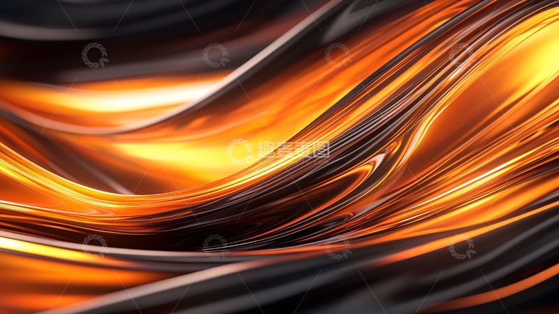 高清大图下载【趣麦麦图】流动的火焰抽象艺术背景