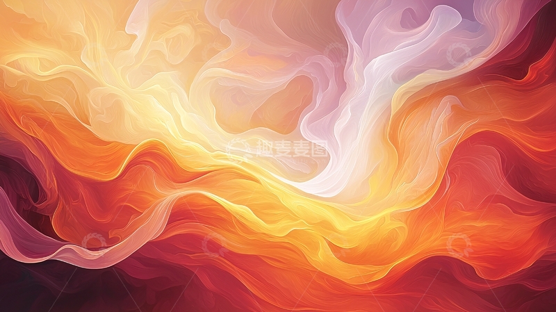 高清大图下载【趣麦麦图】抽象流动色彩背景