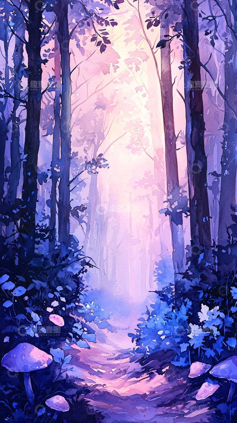 高清大图下载【趣麦麦图】梦幻森林小径