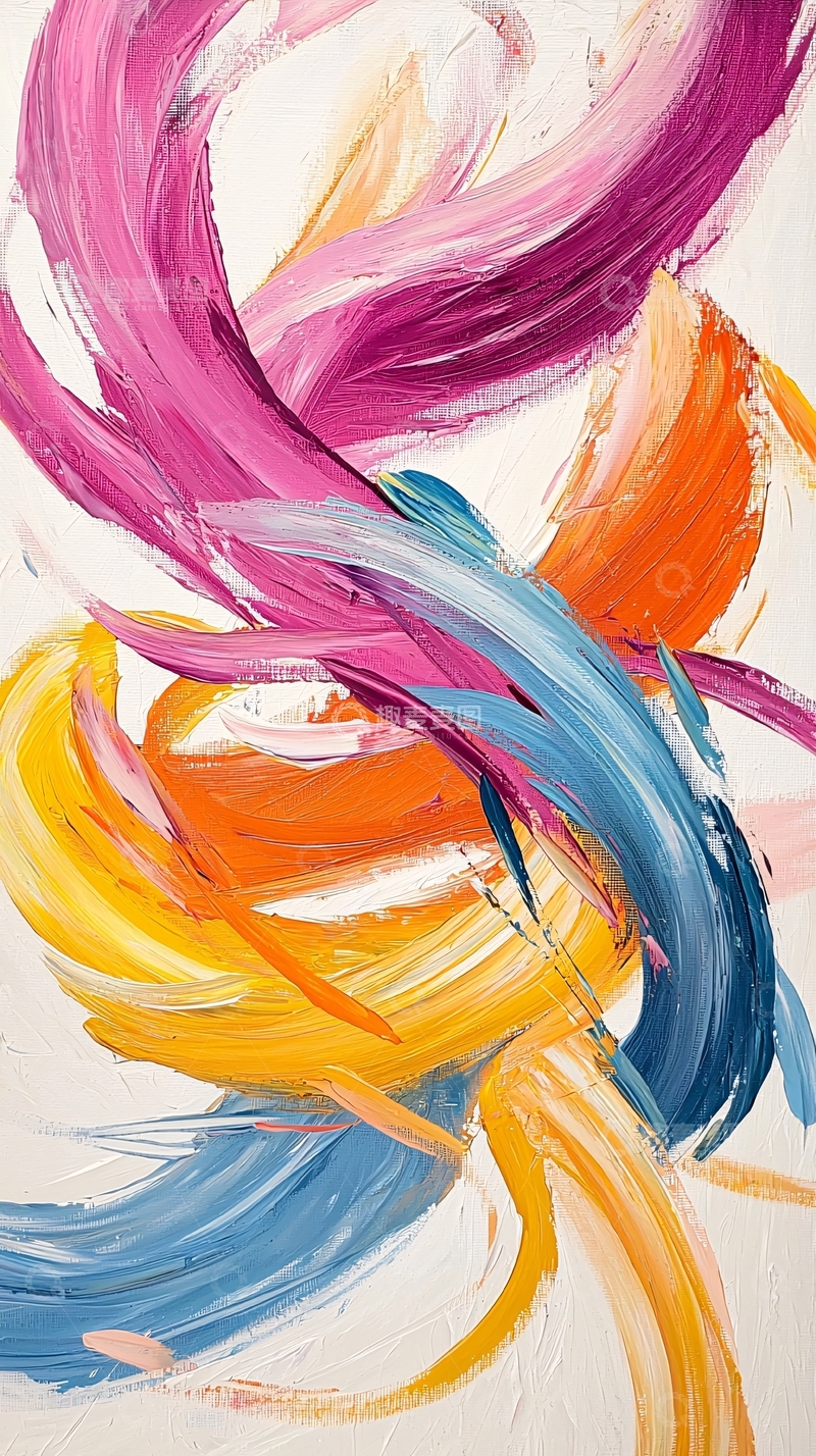 高清大图下载【趣麦麦图】抽象色彩流动艺术画
