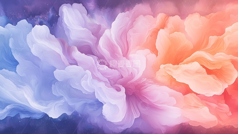 高清大图下载【趣麦麦图】梦幻色彩抽象艺术背景