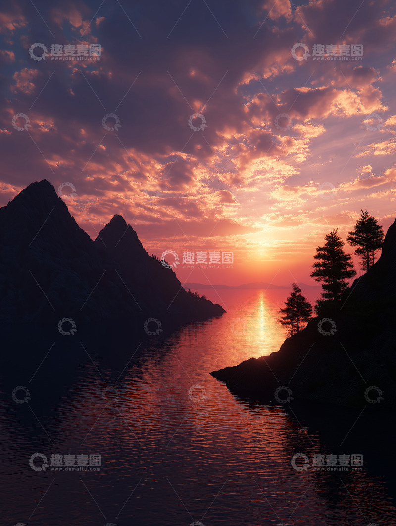 高清大图下载【趣麦麦图】唯美朝阳背景