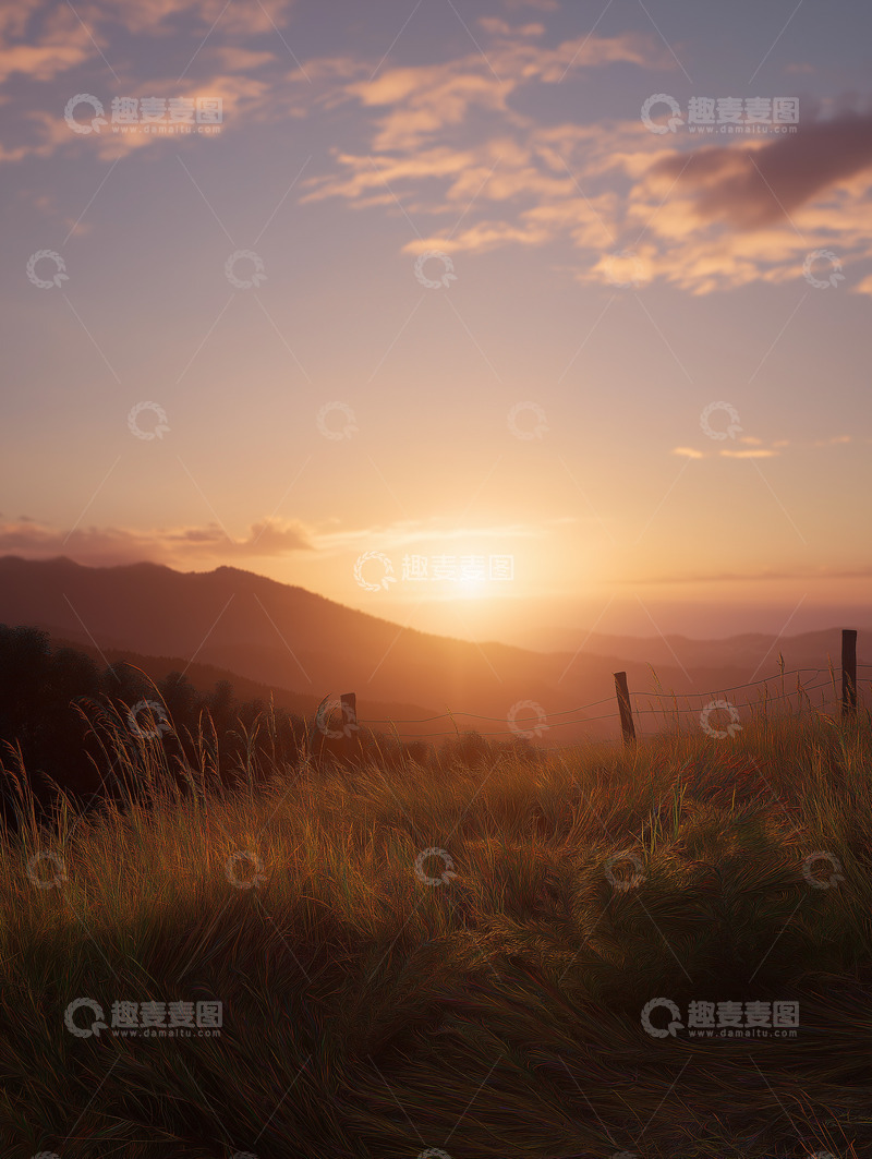 高清大图下载【趣麦麦图】唯美日落日出9