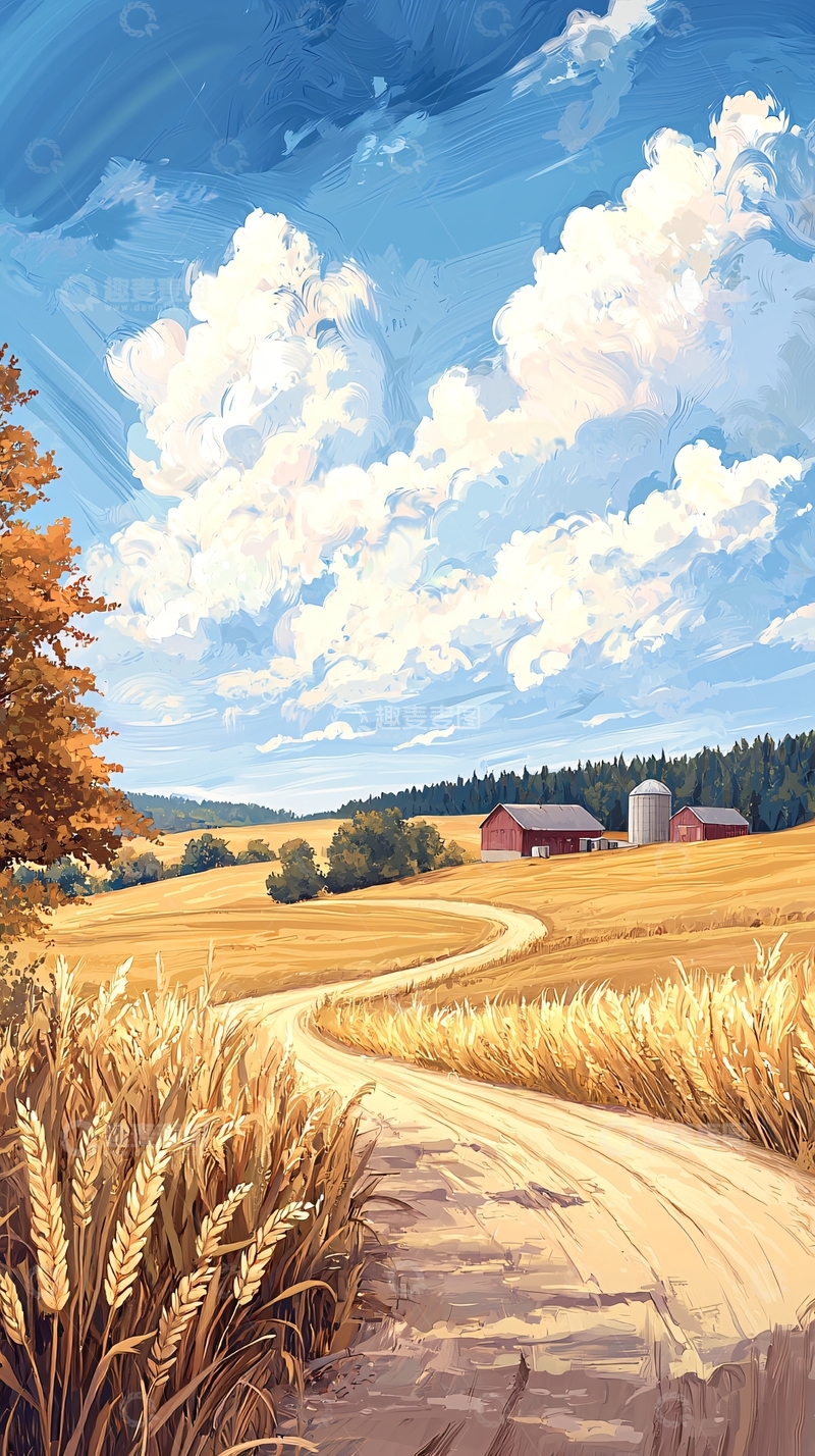 高清大图下载【趣麦麦图】秋日田园风光104