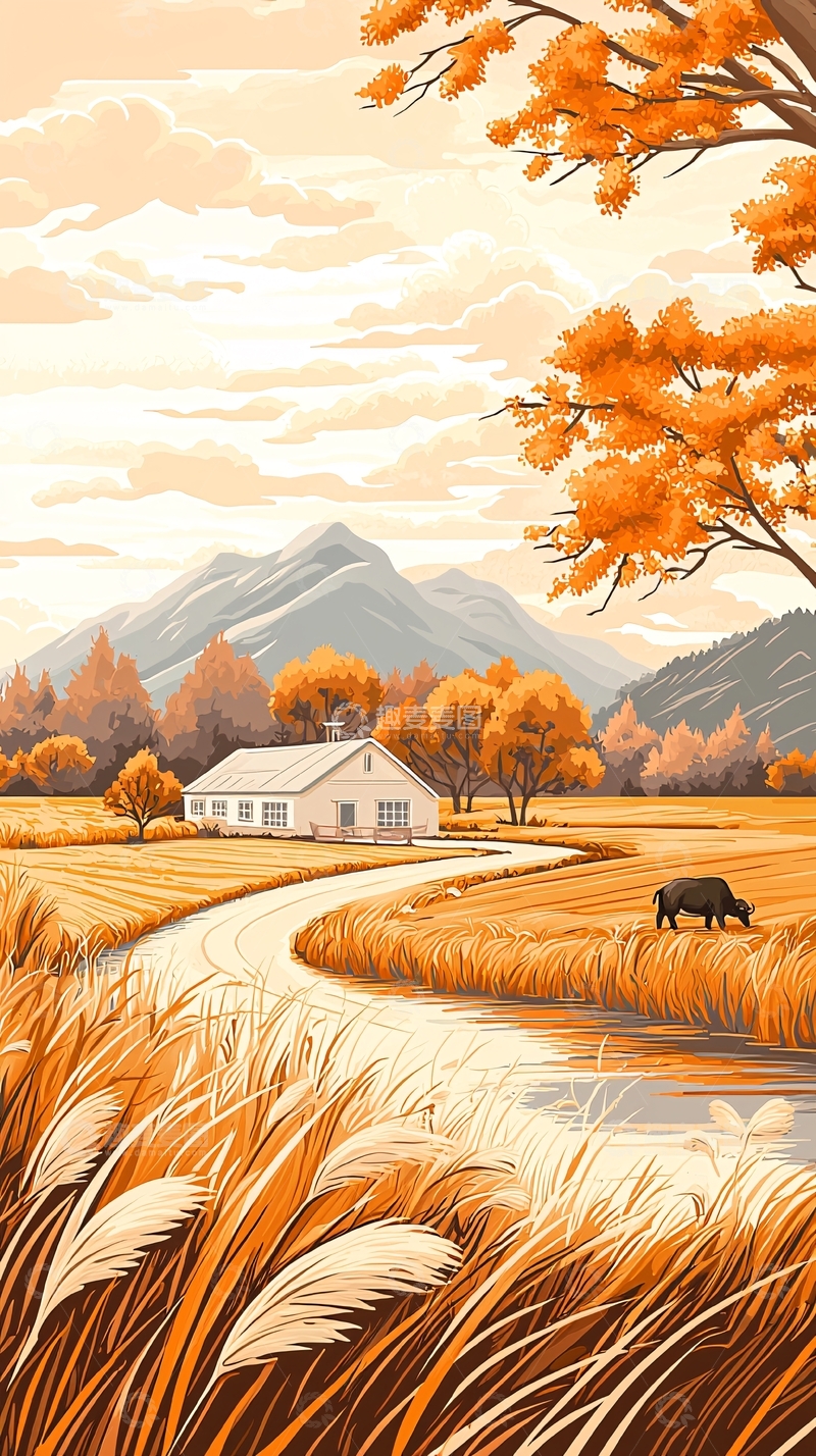 高清大图下载【趣麦麦图】秋日田园风光105