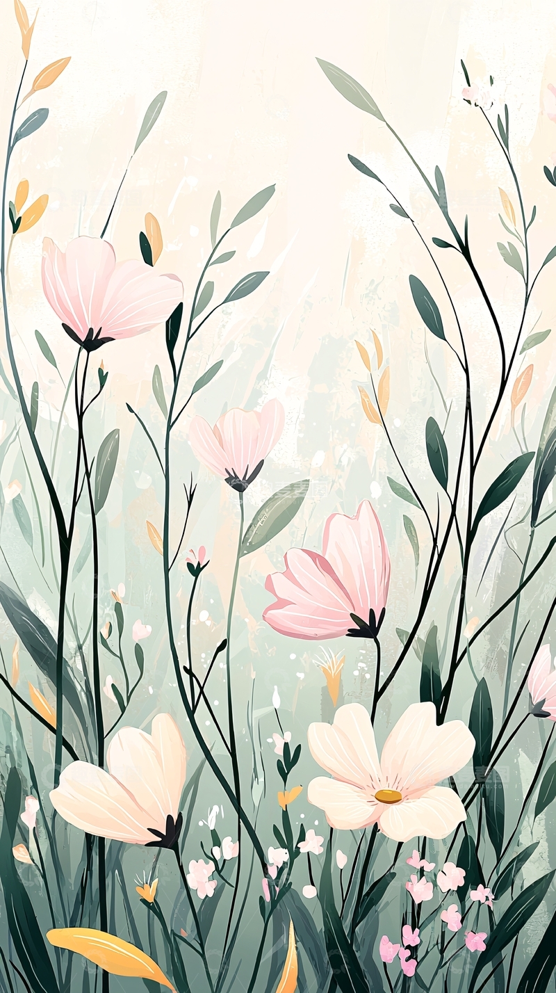 高清大图下载【趣麦麦图】清新花卉背景图