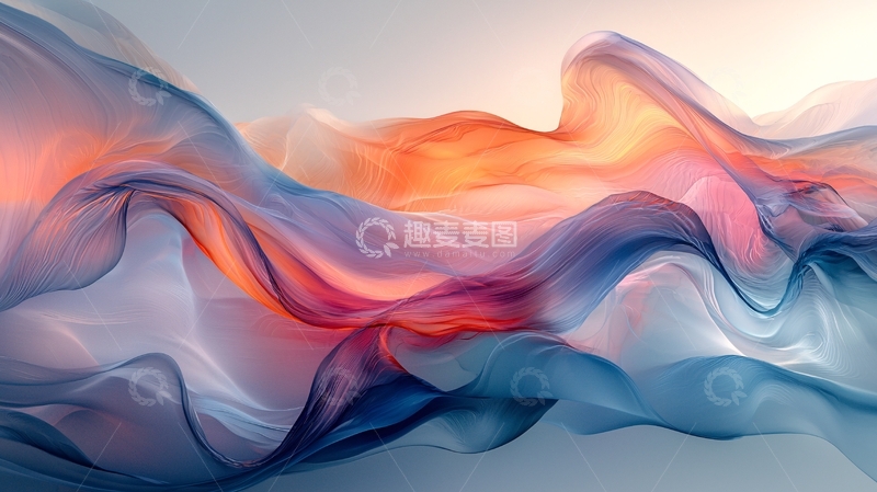 高清大图下载【趣麦麦图】流动的色彩抽象艺术背景