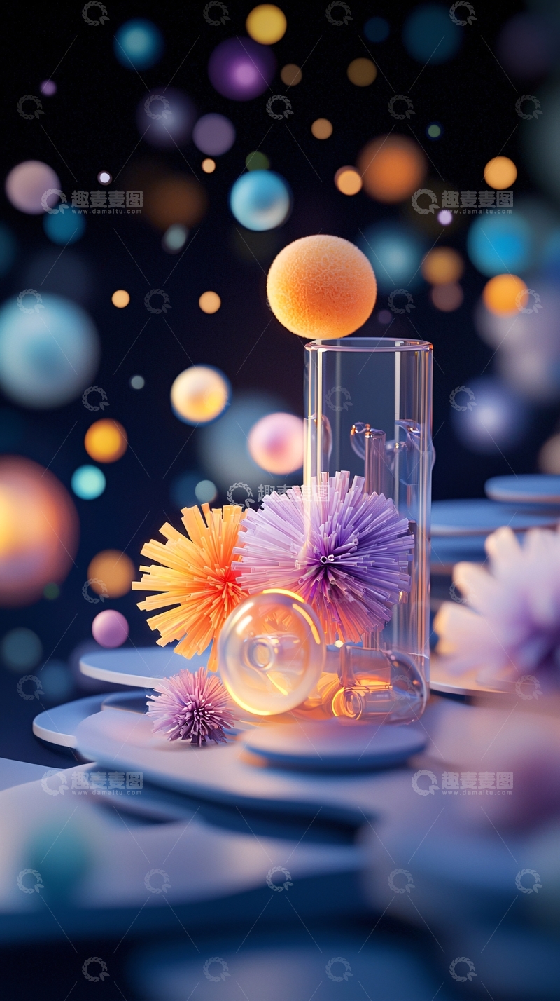 高清大图下载【趣麦麦图】梦幻星空下的花艺装饰