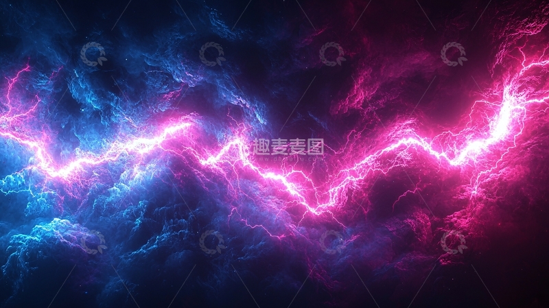 高清大图下载【趣麦麦图】电光火石夜空背景