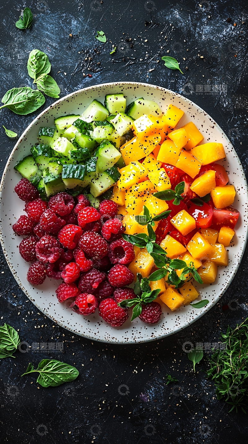 高清大图下载【趣麦麦图】夏日水果沙拉