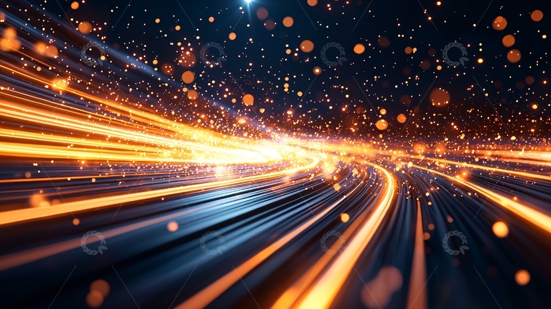 高清大图下载【趣麦麦图】光速穿梭的未来科技背景