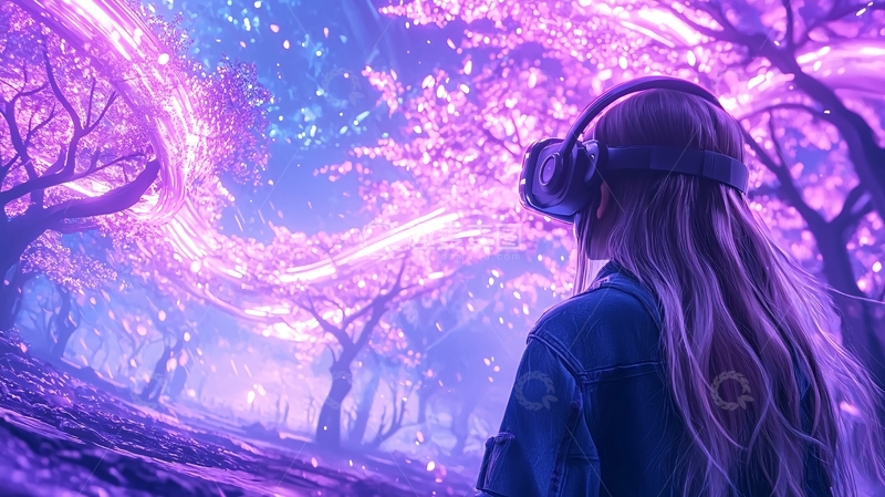 高清大图下载【趣麦麦图】梦幻森林VR体验