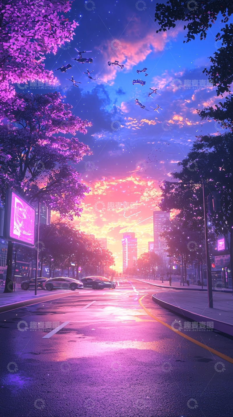 高清大图下载【趣麦麦图】未来城市夜景101