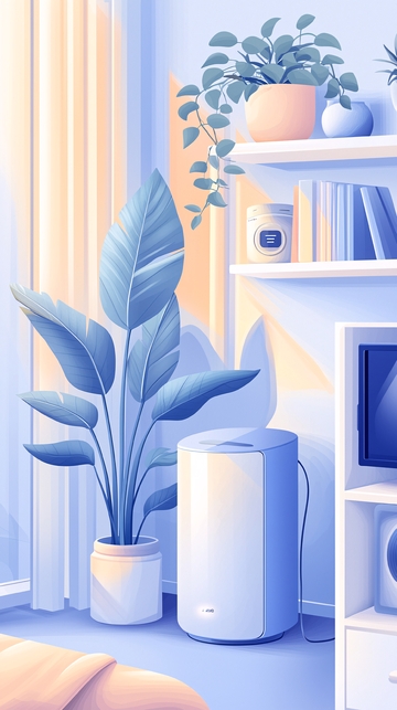 室内植物与空气净化器