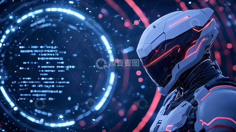 高清大图下载【趣麦麦图】未来战士与光圈