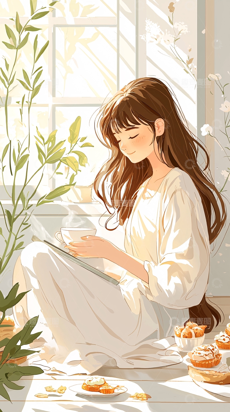 高清大图下载【趣麦麦图】阳光下的午后时光