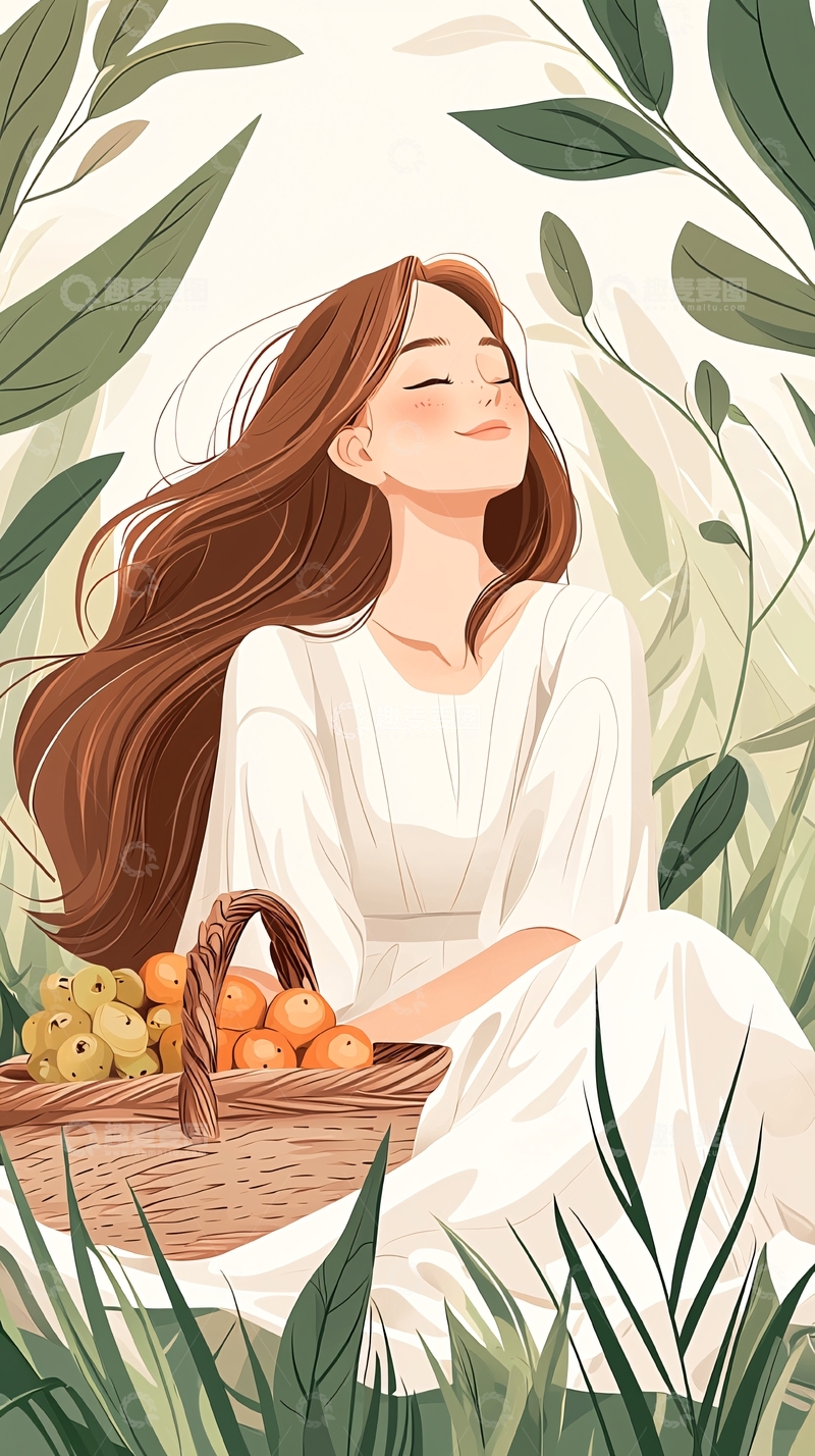 高清大图下载【趣麦麦图】田园风光下的宁静时光