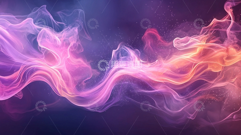 高清大图下载【趣麦麦图】梦幻色彩流动抽象艺术背景
