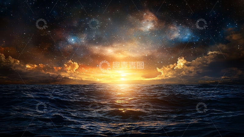 高清大图下载【趣麦麦图】海天一色高清图片