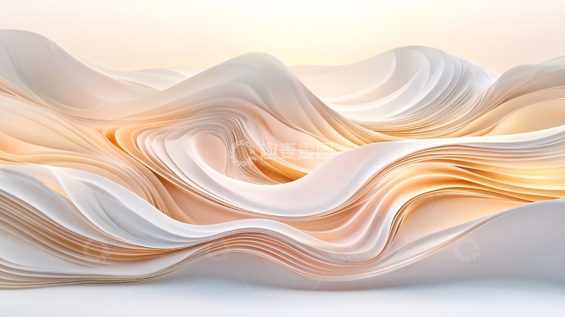 高清大图下载【趣麦麦图】抽象波浪线条背景