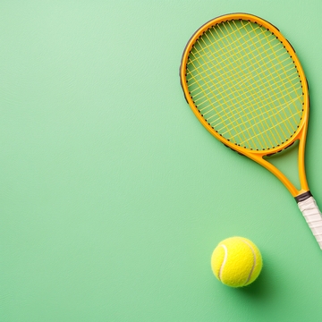 网球拍与网球背景图