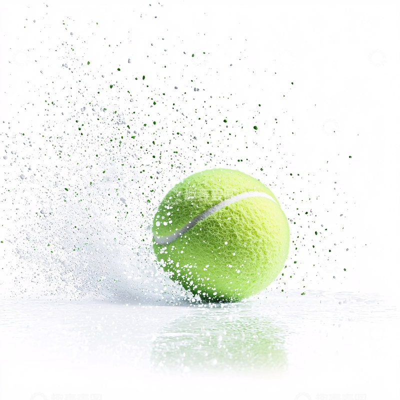 高清大图下载【趣麦麦图】网球击水瞬间动态效果