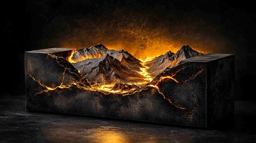 火山爆发场景模型