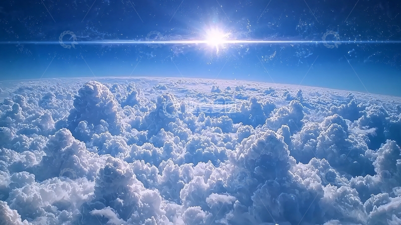 高清大图下载【趣麦麦图】蓝天白云日出风景