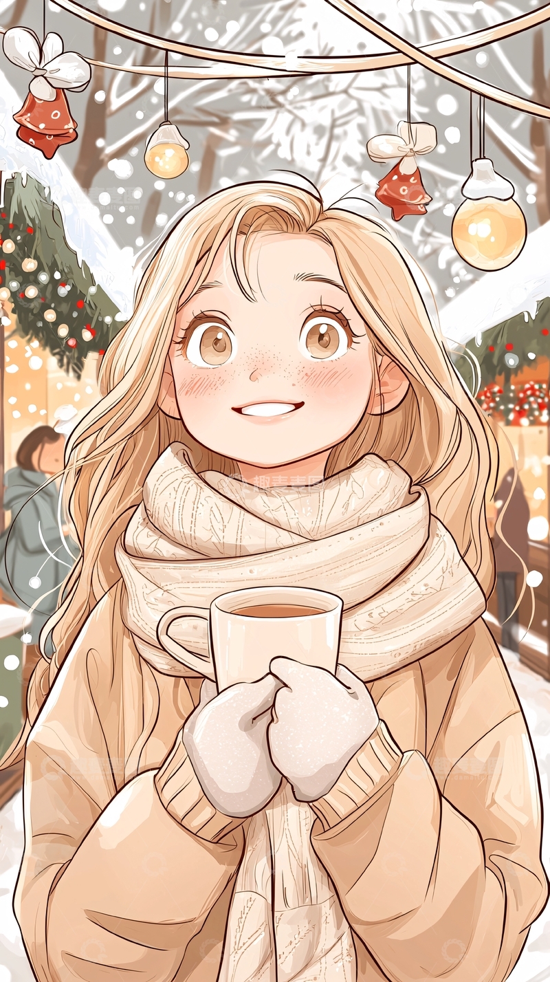 高清大图下载【趣麦麦图】冬日暖阳下的温馨时光