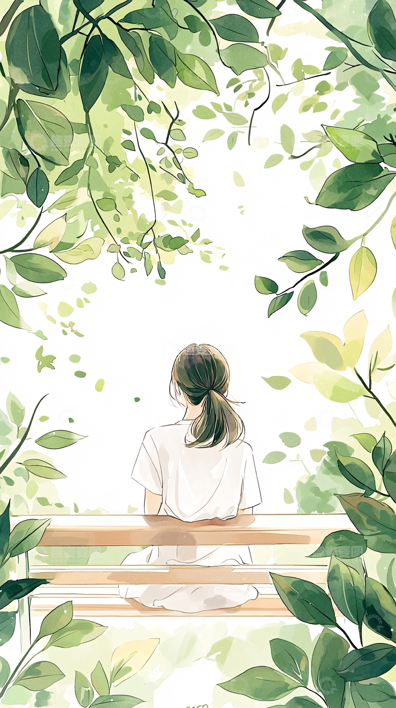 高清大图下载【趣麦麦图】夏日森林中的女孩