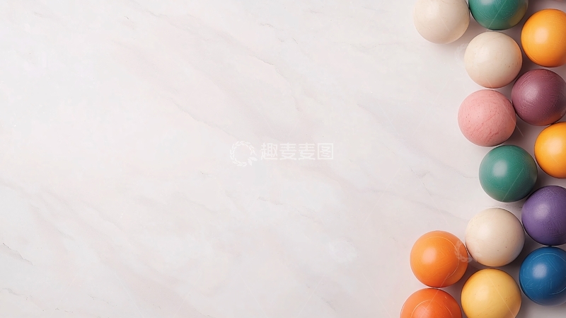 高清大图下载【趣麦麦图】彩色球体大理石背景