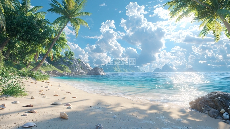 高清大图下载【趣麦麦图】热带海滩风光