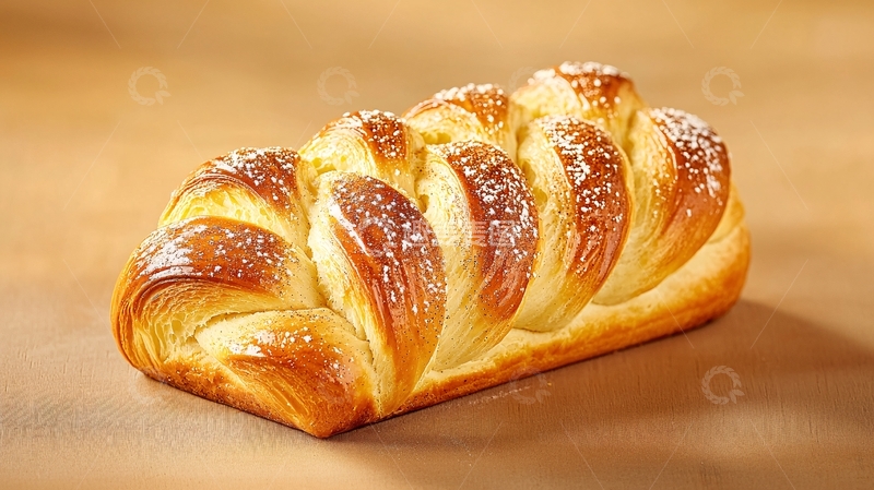 高清大图下载【趣麦麦图】金黄辫子面包