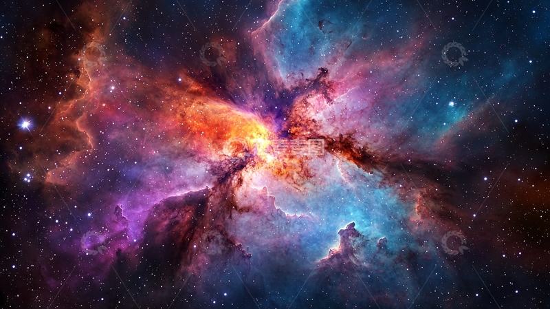 高清大图下载【趣麦麦图】星云与恒星的壮丽景象