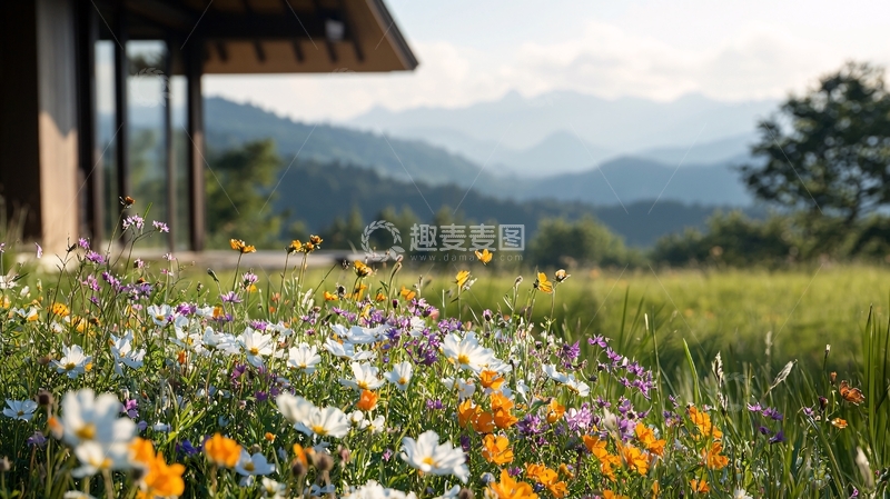 高清大图下载【趣麦麦图】山间野花与自然风光