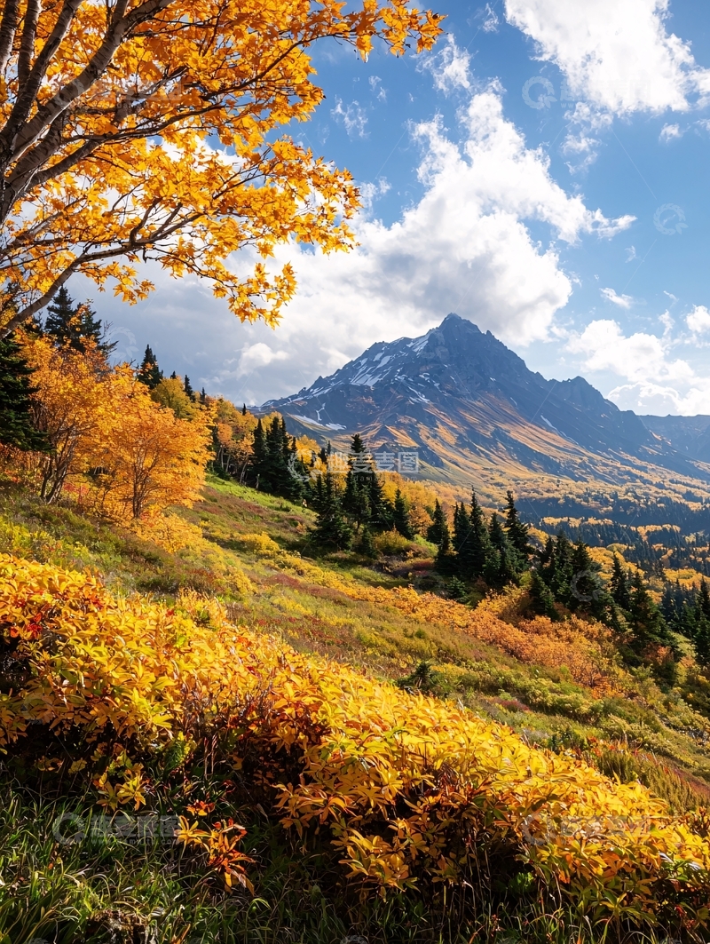 高清大图下载【趣麦麦图】秋日山景自然风光