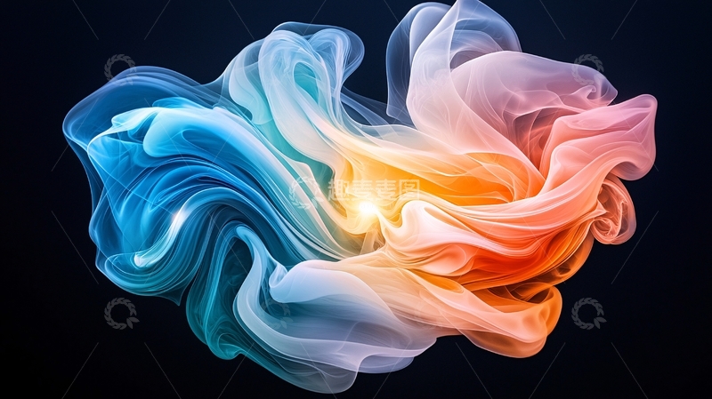 高清大图下载【趣麦麦图】色彩流动抽象艺术背景