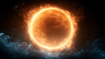 炽热星球与宇宙烟雾