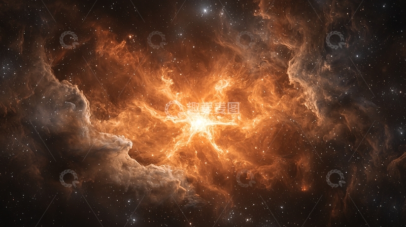 高清大图下载【趣麦麦图】星云爆炸光芒璀璨