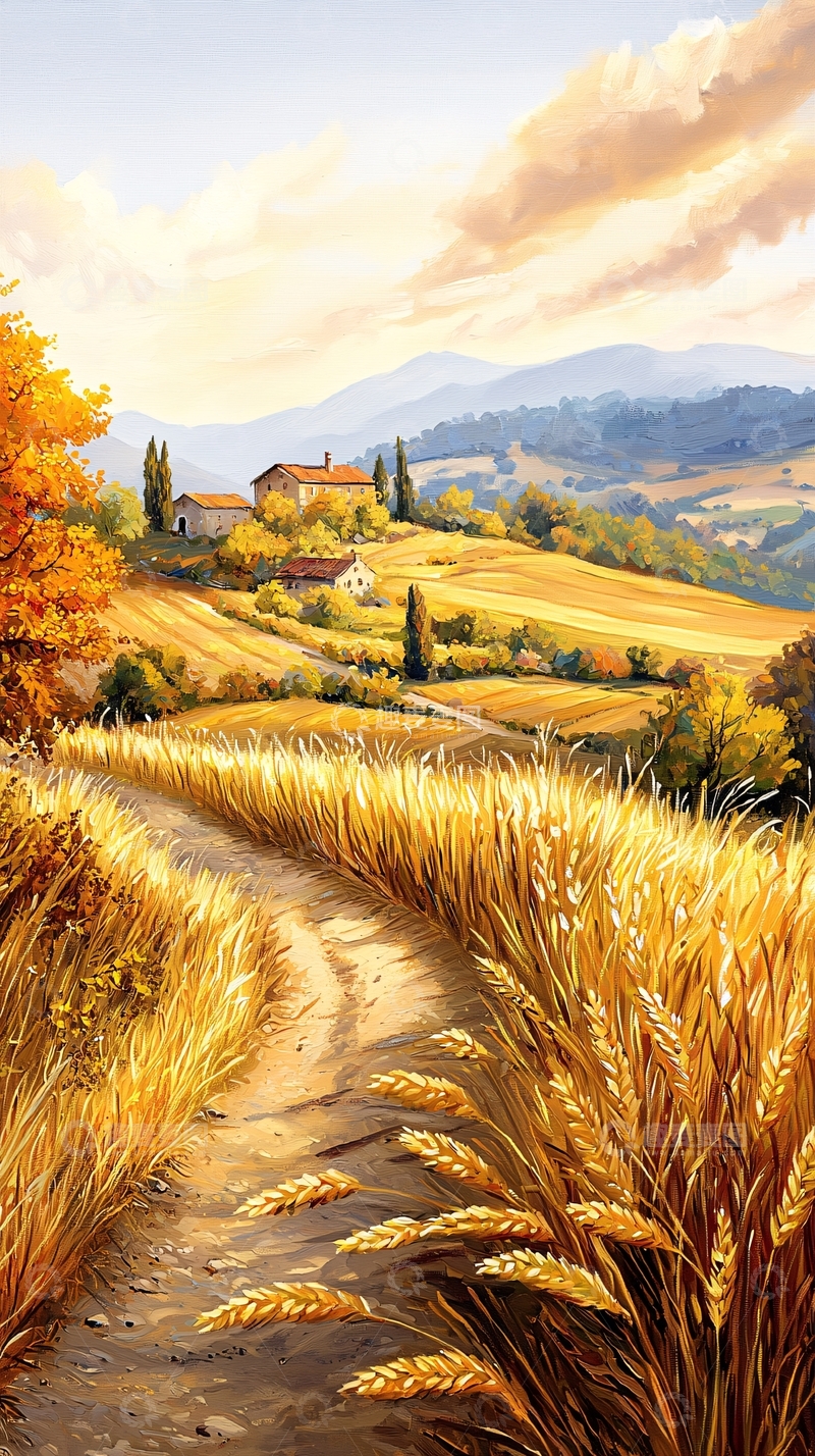 高清大图下载【趣麦麦图】秋日田园风光109
