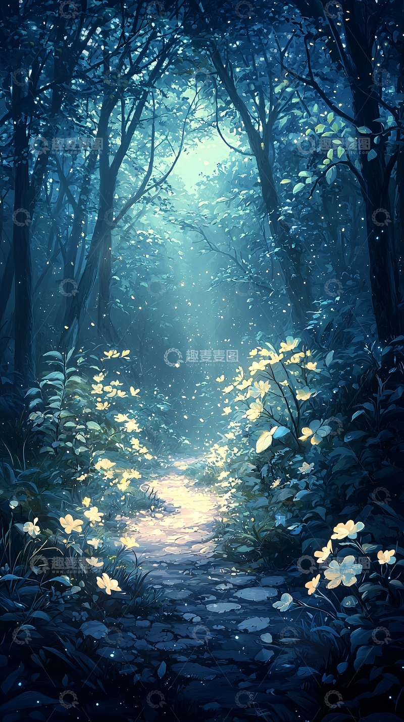 高清大图下载【趣麦麦图】梦幻森林小径