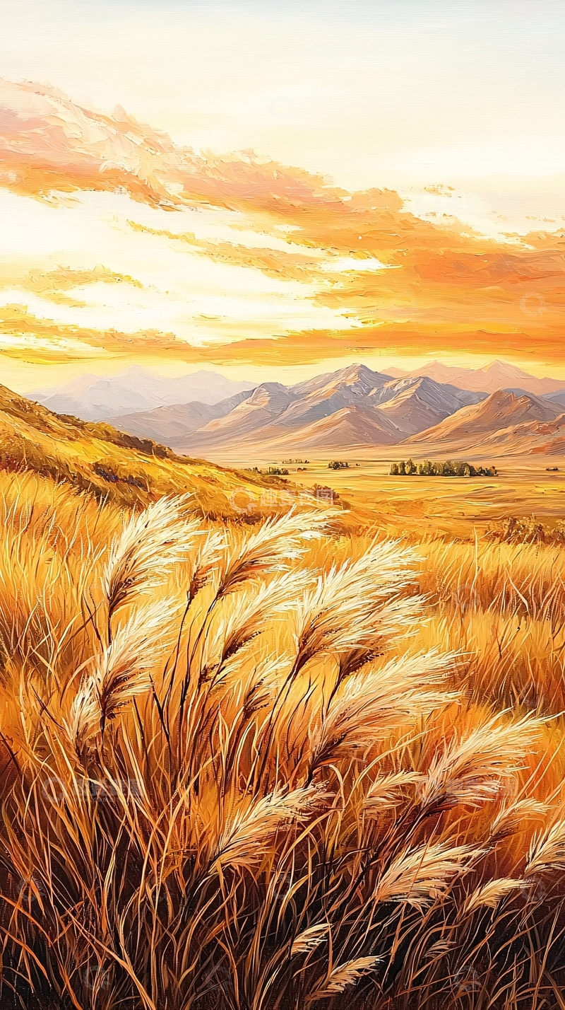 高清大图下载【趣麦麦图】秋日山野风景画