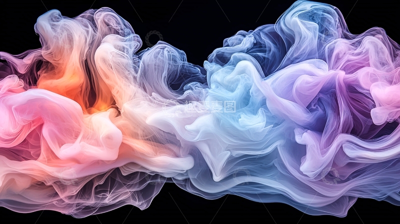 高清大图下载【趣麦麦图】色彩流动抽象艺术背景