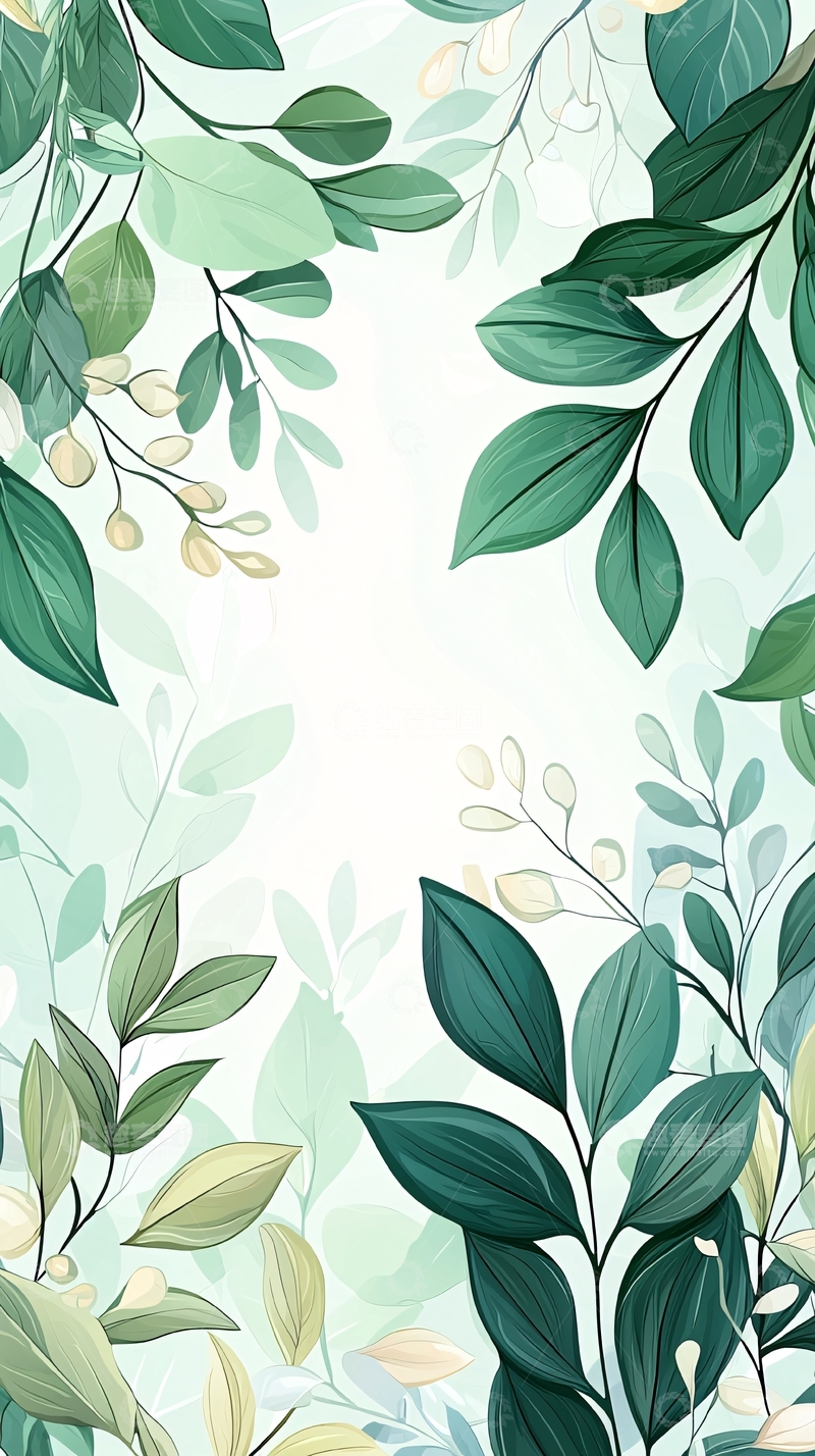 高清大图下载【趣麦麦图】清新自然植物背景图