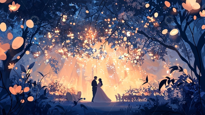 高清大图下载【趣麦麦图】梦幻森林婚礼场景