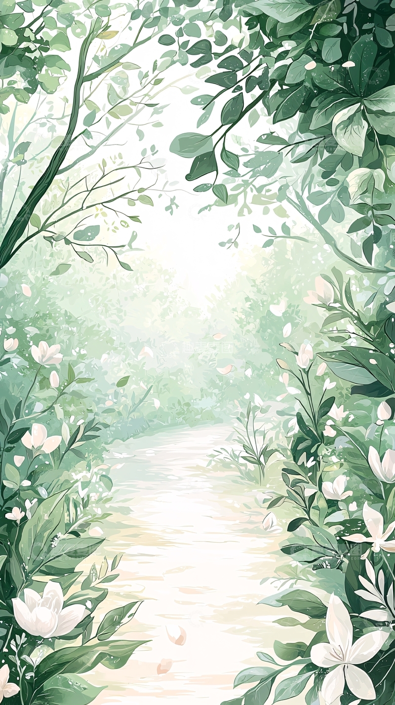 高清大图下载【趣麦麦图】春日森林小径