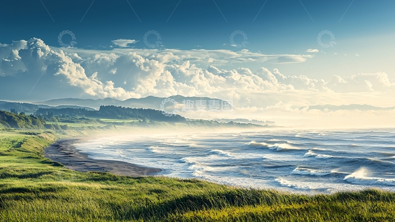 高清大图下载【趣麦麦图】海边日出风景