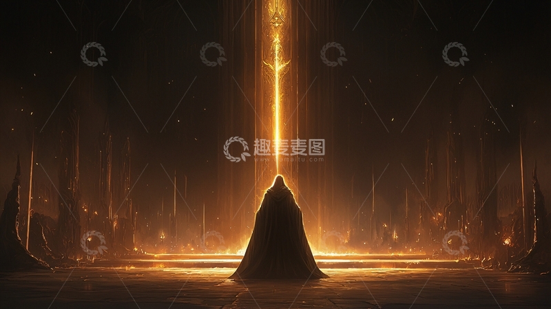 高清大图下载【趣麦麦图】黑暗中的光明使者