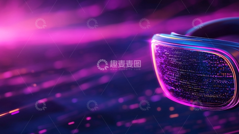 高清大图下载【趣麦麦图】未来科技虚拟现实眼镜