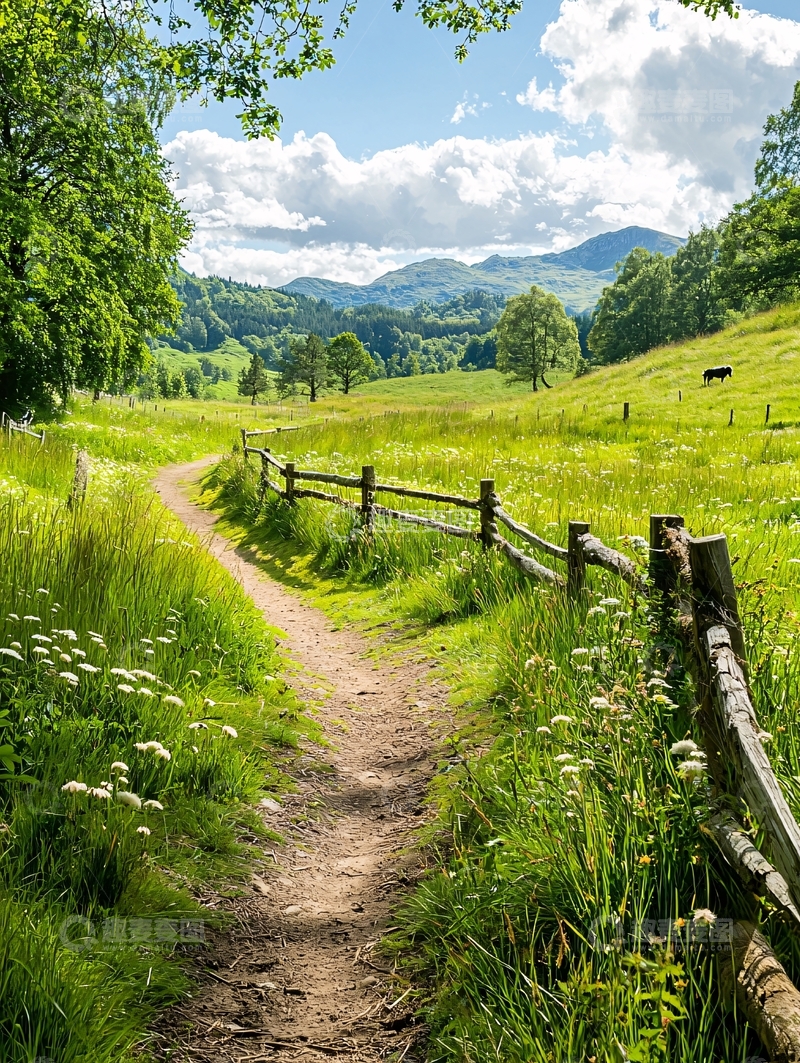 高清大图下载【趣麦麦图】田园风光小路自然风景